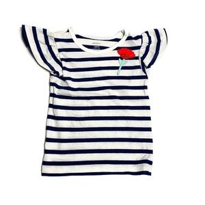 Carter’s 18M striped ruffled sleeve tee shirt